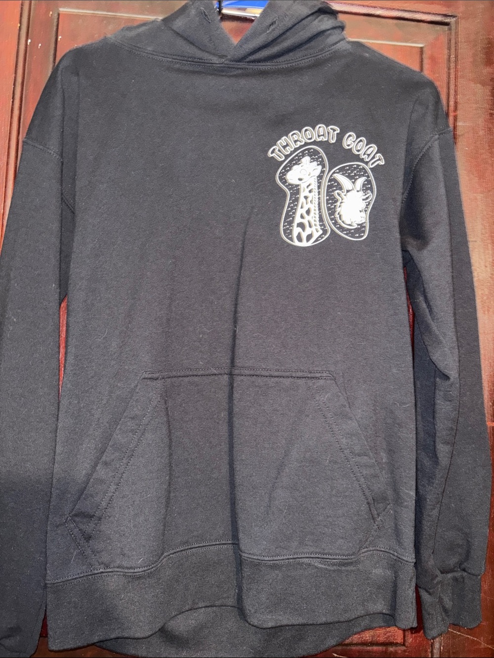 Throat Goat Black Graphic Women's Pullover Hoodie